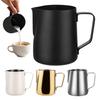 Coffee Frother Jug with Scale Stainless Steel Milk Frothing Pitcher, Professional Latte Art Cup Espresso Tool Measurement Scale, Dripless Spout