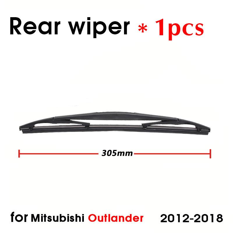Wiper Front & Rear Wiper Blades Set For Mitsubishi Outlander 2012 2013 2014 2015 2016 2017 2018 Windshield Wiper 26"+18"+12"