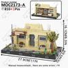 MOOXI Space Wars Movie Throne Military Conference Room Scenario Model Building Block DIY Diorama Bricks For Kids Montessori Toys
