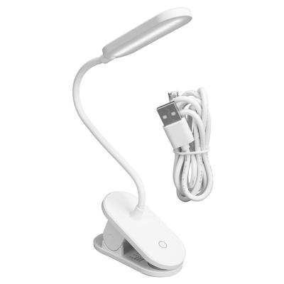 ClipOn Desk Lamp 360 Degrees  Flexible Gooseneck Reading Lamp Portable Touch Work Lamp Reading Lamp USB