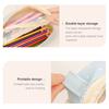 Double Layer Large Pencil Case for Girls Boys Cute Clear Pencil Case Zipper Pencil Pouch Aesthetic