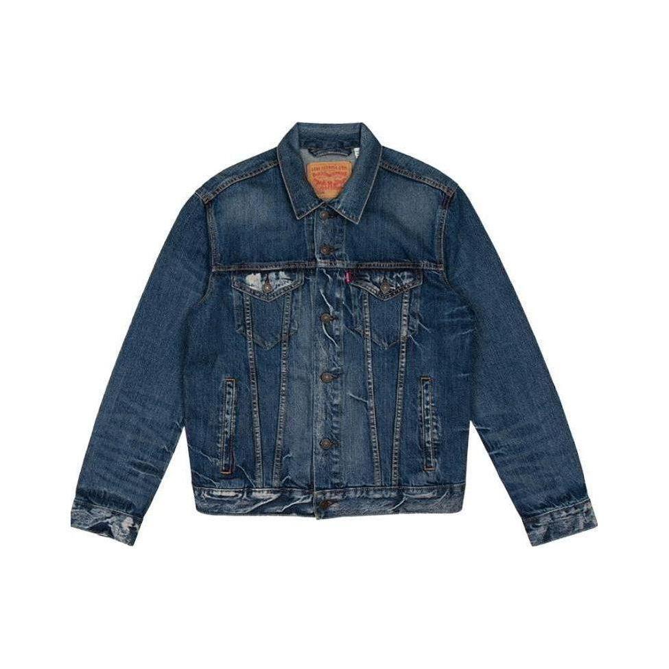 

Куртка джинсовая однотонная Levis FW22 с длинным рукавом Мужские куртки Синий 72334-0140 S