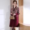 Medium and Old Large Size Women's Knitted Dress, New Fashionable Medium and Long Mother Loose Bottoming Sweater Skirt