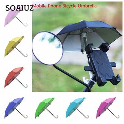 Mini-Regenschirm, regenabweisend, wasserabweisend, Fahrrad-Telefon-Schutz, Handy-Halter, Sonnenschutz-Abdeckung