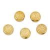 10pcs 6mm PVD Stainless Steel Spacer Beads Never Fade Big Hole Flower Necklace Beads For DIY Jewelry Making Bracelet Findings
