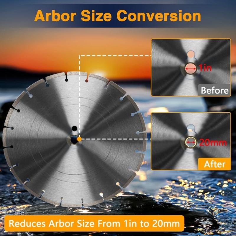 20mm Arbor Reducers Rings Vibration Reduction Bushings Blade Arbor Adapters Bushings, 1inch Hole To 20mm Reducers Rings