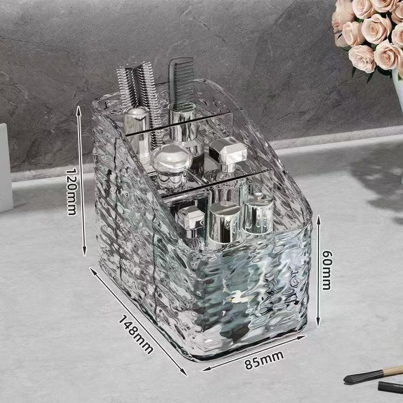 

Pet Clear Cosmetic Storage Box Makeup Organizer Lipstick Brush Nail Polish Perfume Skin Care Product Countertop Display Holder