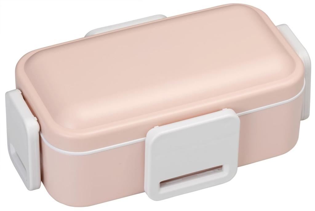 Skater Antibacterial Lunch Dull Made in Japan Soft-Serving Dome-Shaped Lid, Two-Tier Box, 600ml, Pink, (PFLW4AG-A)