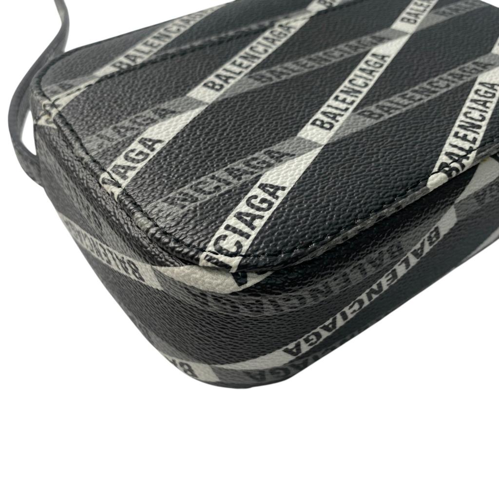 Used BALENCIAGAShoulder Bag Black White/gray Leather Women