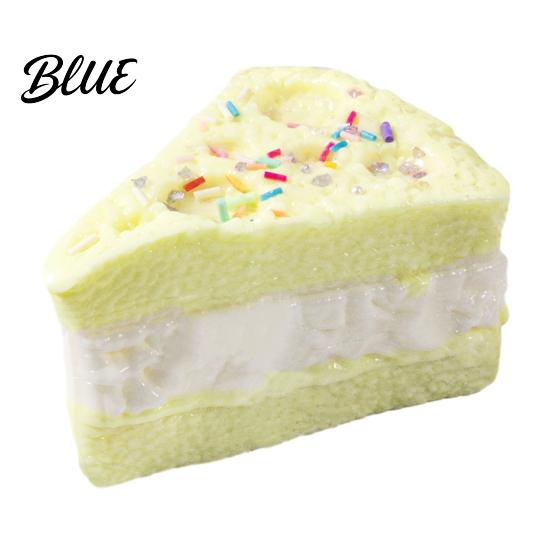 Food Stress Reliever Simulated Squeeze Toy Anxiety Relief Stretchy Rice Cake Triangle Cheese Portable Fake Decompression Tools Kids