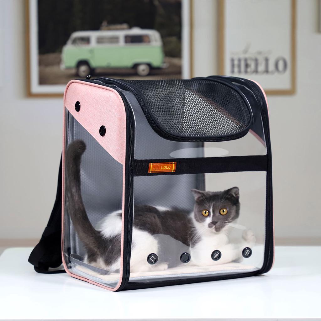 transparent cat bag