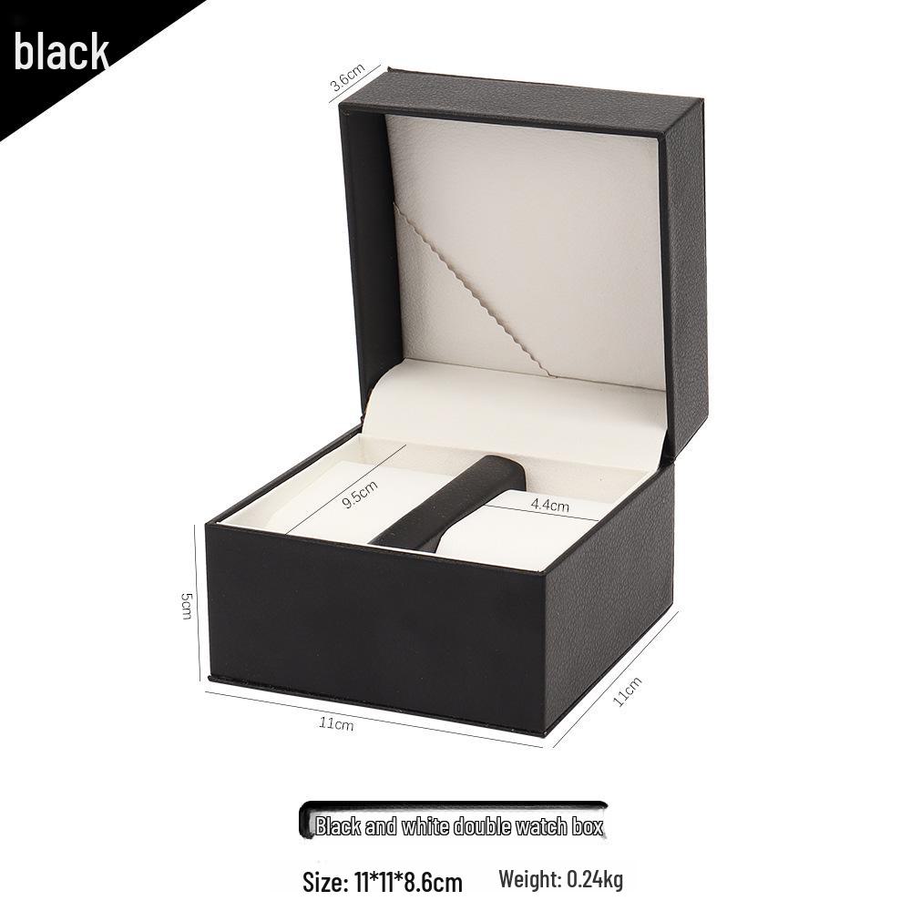 

Чоловіча коробка для зберігання годинників та ювелірних виробів з ПУ шкіри - Подарункова упаковка для механічних годинників