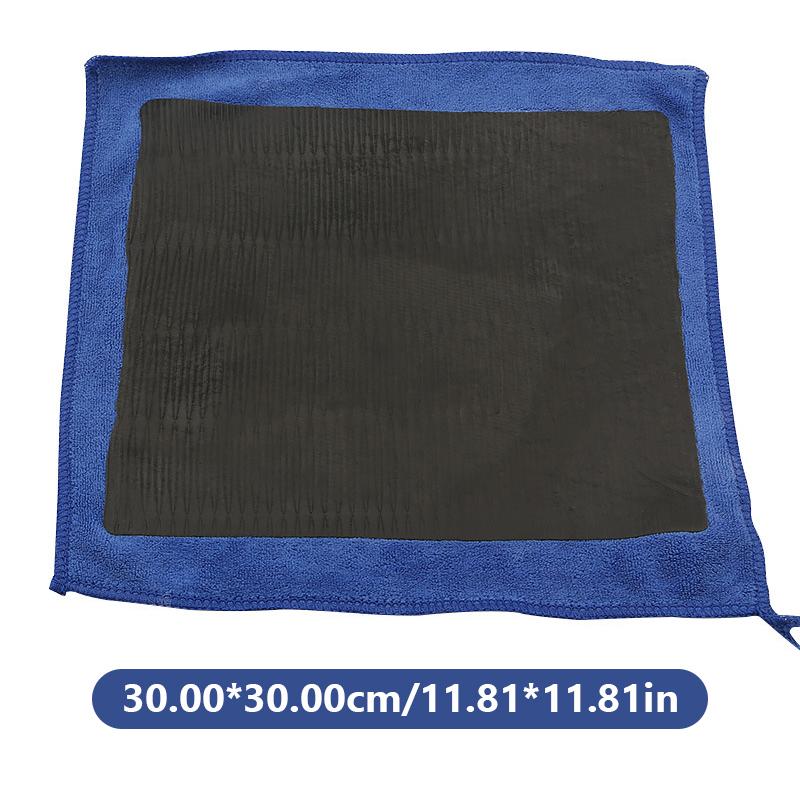 SEAMETAL 30x30cm Car Cleaning Towel Magic Clay Cloth Scratch-Free Car Wash Mud Cloth with Blue Clay Bar Care Towel Washing Tool
