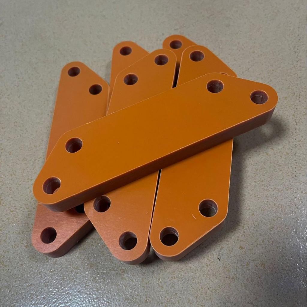 A-Grade Orange & Black Bakelite Sheet: Heat-Resistant Insulation Board for Engraving & Machining.