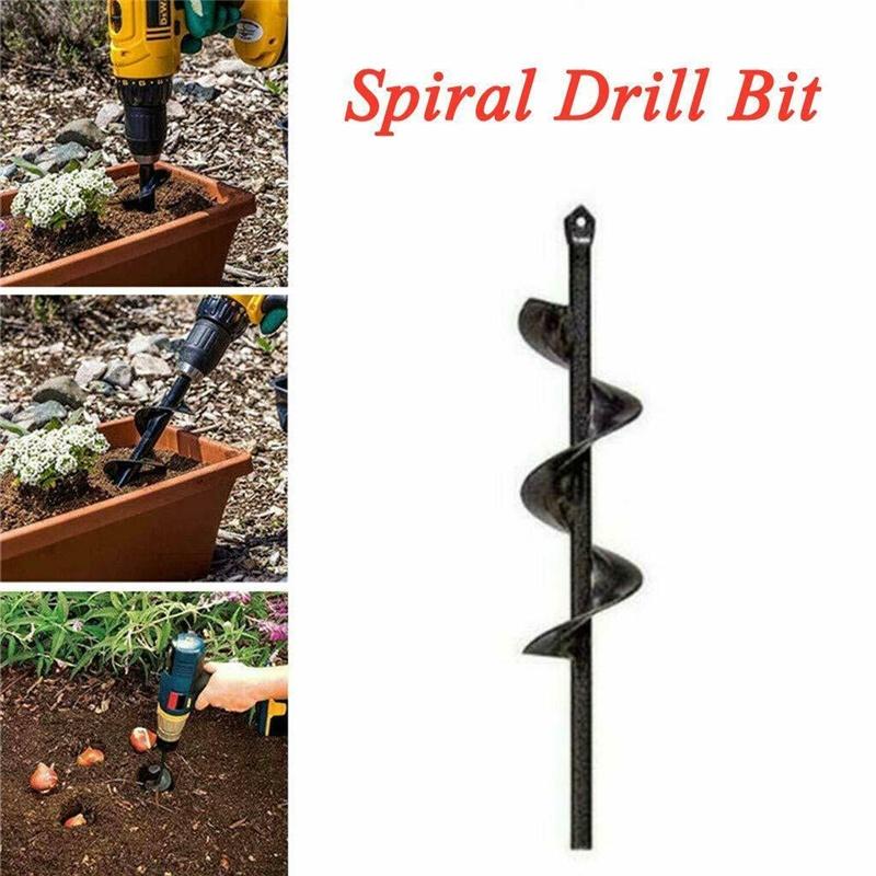 Versatile Garden Planting Auger Spiral Hole Drill Bit For Hassle-free Post Hole Digger