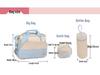 Fashionable Hua Yao Cloth 5-Piece Mommy Bag Set