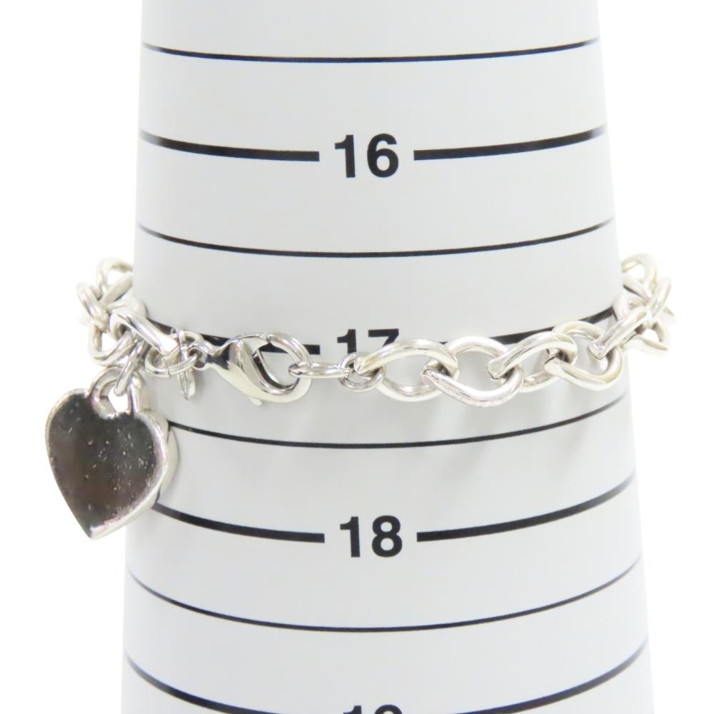 Used  bracelet MONET metal 18.4g Silver heart