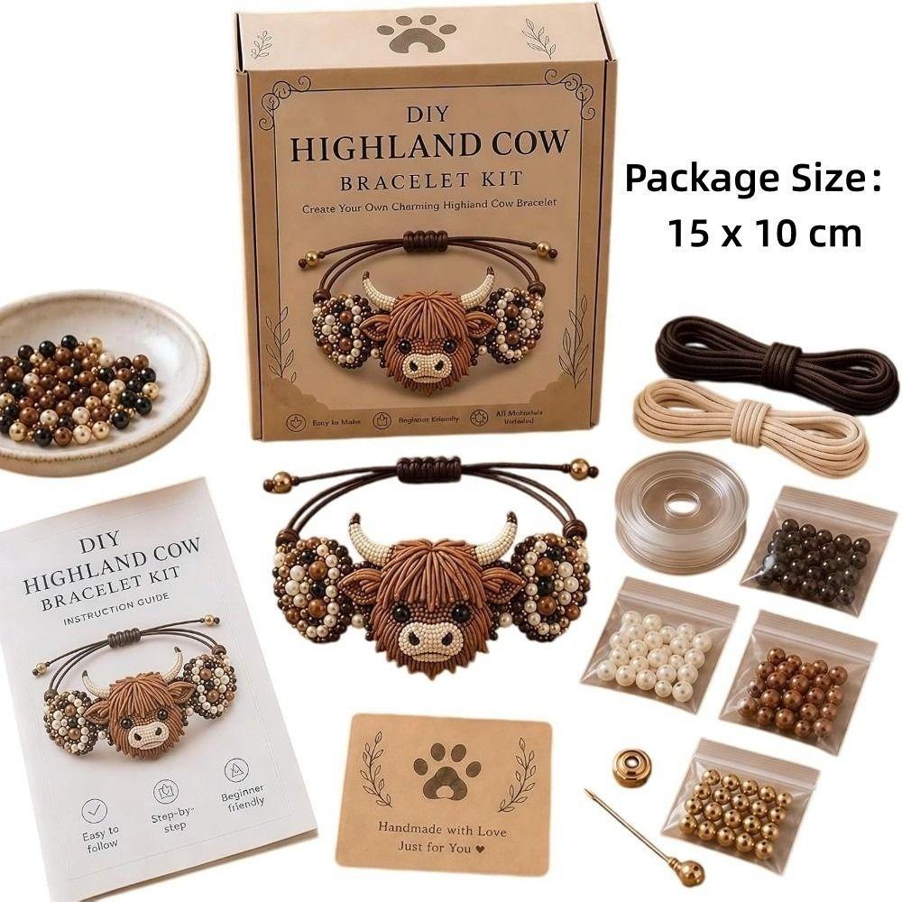 Animal Theme Beading Craft Kit Cute Jewelry Making Set New DIY Beadwork Kit for Beginners