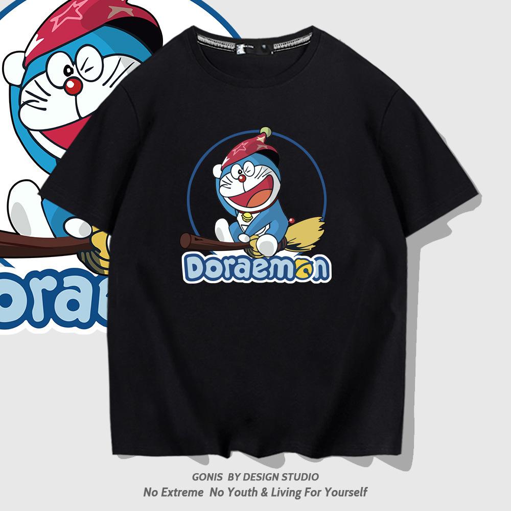 Japanese trendy brand pure cotton short-sleeve T-shirt for men and women, summer trendy personalized cartoon casual student loose short-sleeve top