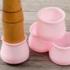 4PCS Home Furniture Leg Protectors Table Leg Pads Table Leg Protectors Chair Protective Pads Silent Chair Leg Pads Soft Silicone Material
