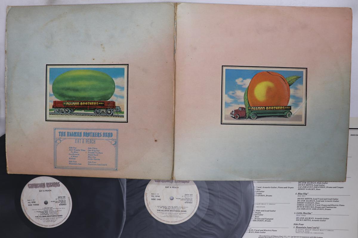 

Виниловая пластинка ALLMAN BROTHERS BAND Eat A Peach 2659034 CAPRICORN 1975 UK Rock Б/у