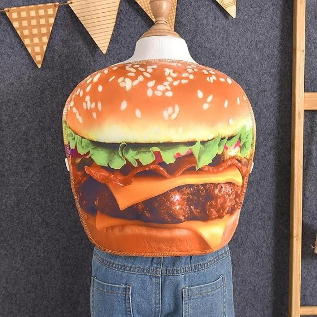 Burger Costume Easy To Wear Funny for Carnival Stage Performances Themed Parties
