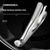 Thickened Stainless Steel Long Handle Angled Nail Clippers with Large Opening and Anti-Splash Design