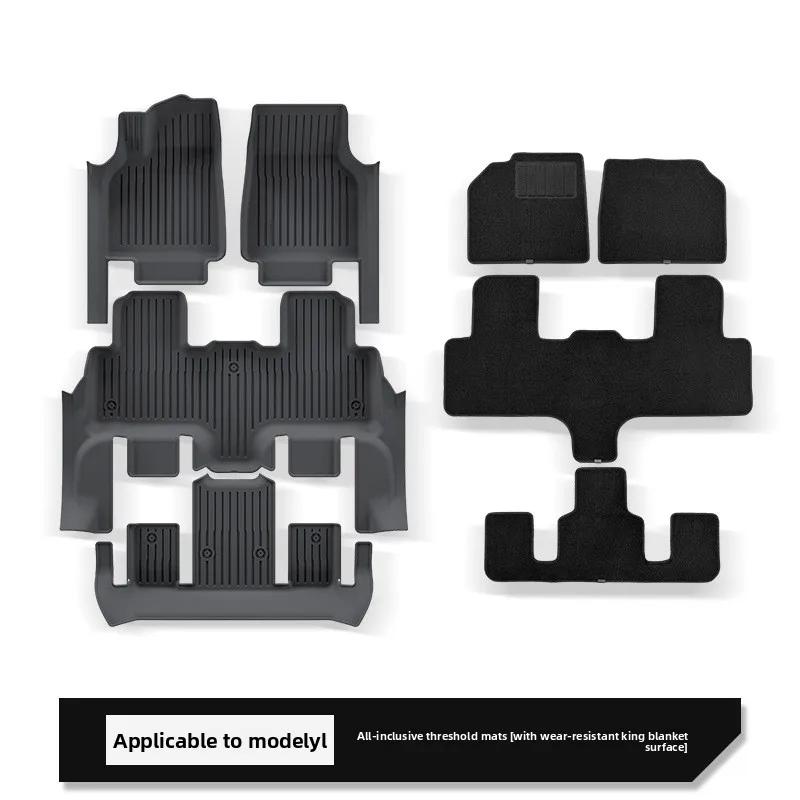 Car Sticker For Tesla Model YL 2025 Floor Mat Special Car Full Surround Threshold TPE Floor Mat Accessories Modification Car Sti