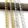 5m/16.4ft each pack white black lace trims ribbons curve lace fabric sewing centipede wedding braided curtain dress DIY accessor