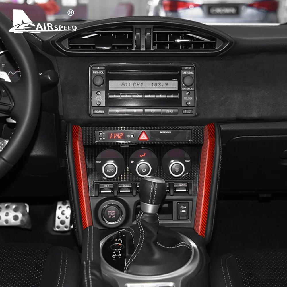 For Subaru BRZ & Toyota 86 2013-2020 Real Hard Carbon Fiber Interior Trim Car Center Console Switch Button Cover Sticker