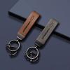 Car Vintage Leather Keychain Ring Zinc Alloy Chain Key For Chevrolet Cruze Spark Captiva Suburban Camaro Malibu Silverado