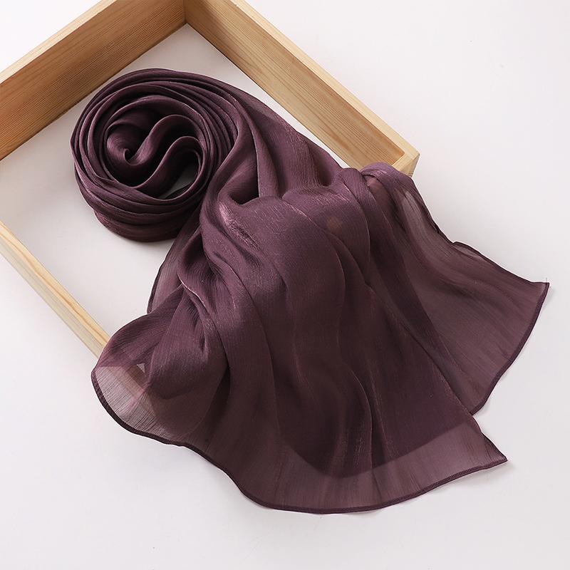 Eid Organza 70*175 Cm Maxi Satin Khimar Abaya Dubai Arabic Islam Muslim Scarf Women Shimmer Hijab Turban Hijabs Musulmans Femme