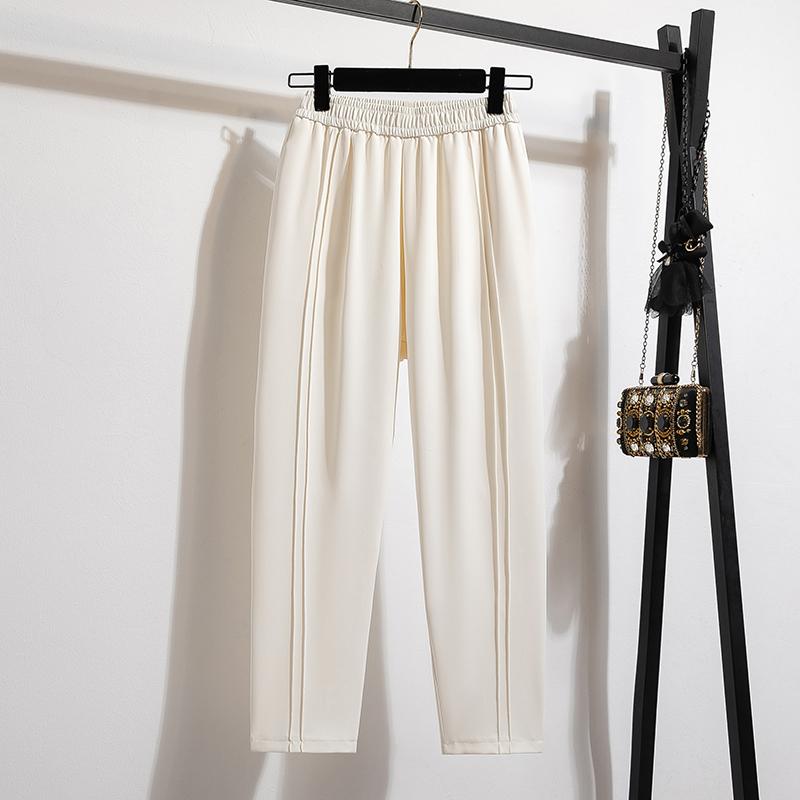 

MOJTA женские весенне-осенние повседневные свободные брюки больших размеров с высокой талией, брюки S