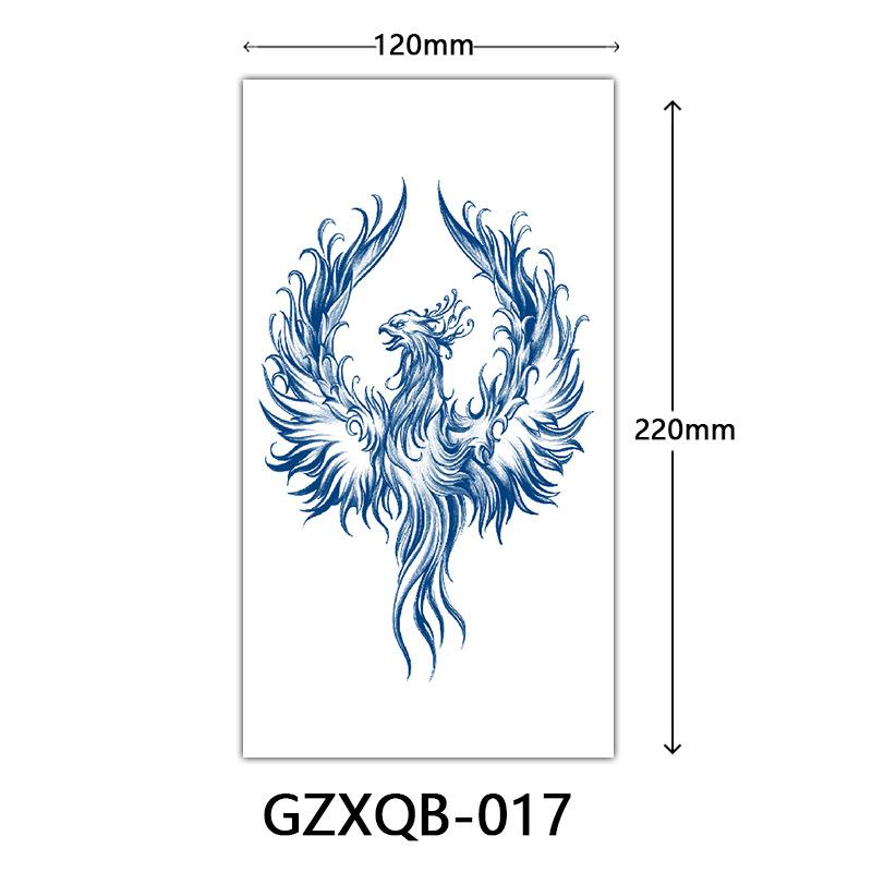 Herbal Half Arm Tattoo Stickers, Big Arm Juice Semi-Permanent Tattoo Stickers, Sweatproof Tattoo