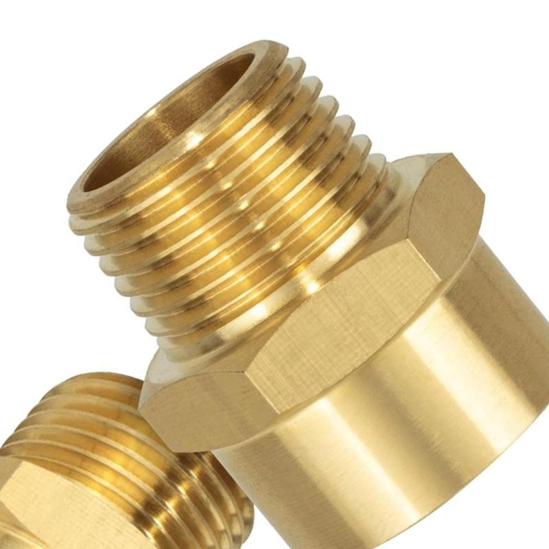 

2PCS Brass G1/2 BSP Female To 1/2Inch NPT Male Thread Pipe Fitting Adapters CHINA