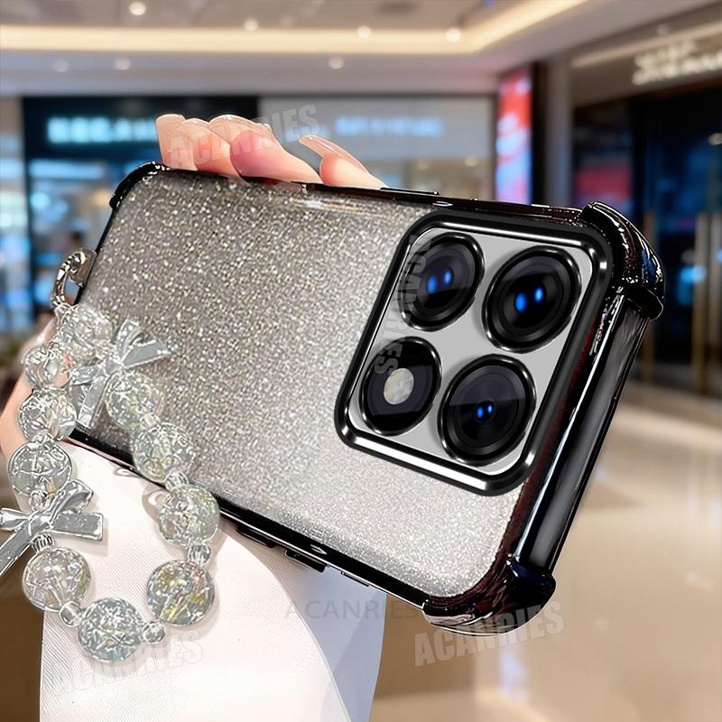 

Xiaomi14t Роскошный Звездный Шнурок Цепочка Гальваническое Покрытие Блестящий Противоударный Силиконовый Чехол Для Xiaomi Mi 14t Pro 14tpro Mi14t Мягкая Задняя Крышка Xiaomi 14t