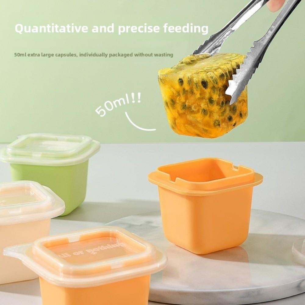 6/12pcs New Silicone Ice Cube Mold Easily Release with Lid DIY Ice Cube Box Square Shape Reusable Ice Cube Tray Kitchen Gadgets