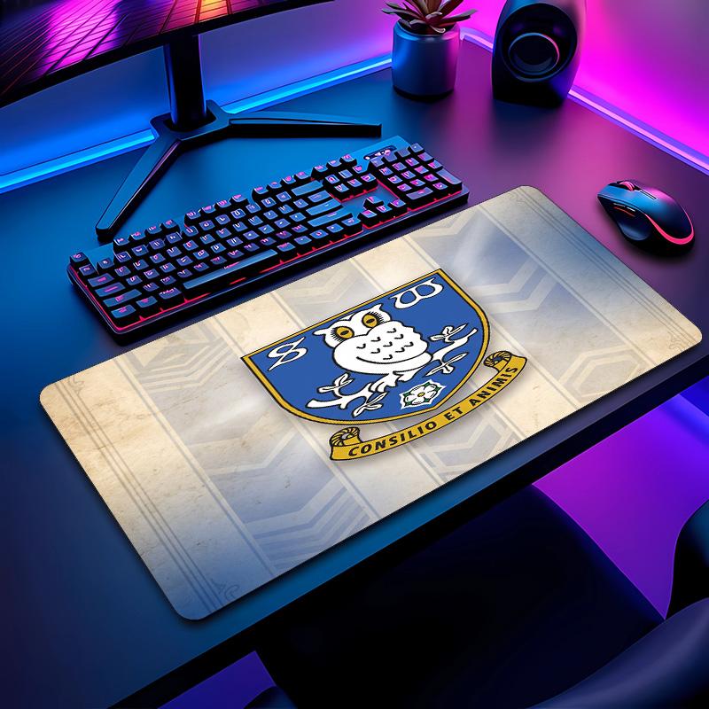Sheffield Wednesday Football Pattern Mouse Pad Non?Slip Rubber Base Gaming Mousepad For Desk Office Home