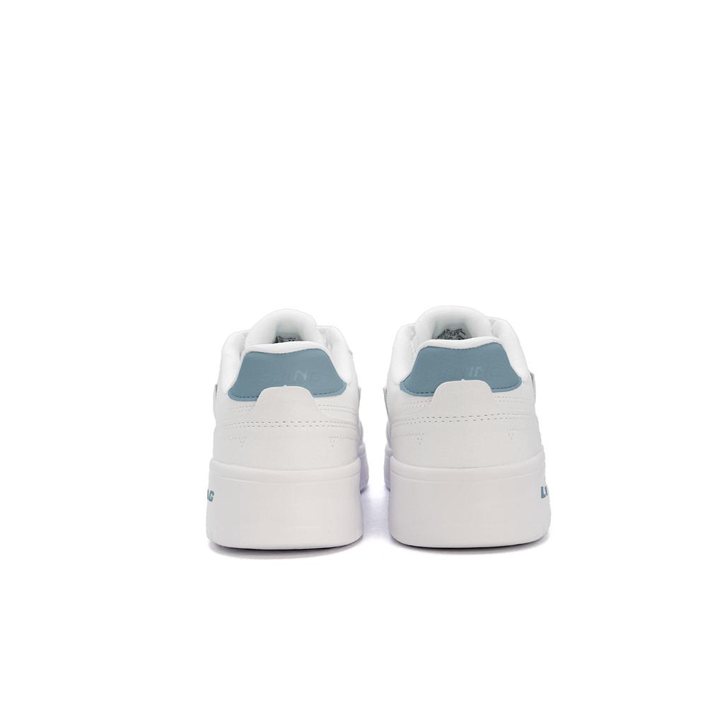 Li Ning Sycee Slip Resistant, Abrasion Resistant, Height Increasing Low top Skateboard Shoes Men's White Blue AGCT339-6(Team471-)