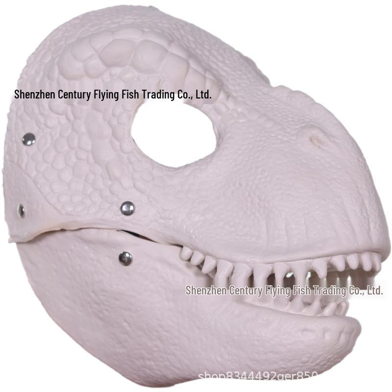 Halloween Tyrannosaurus Rex Moving Mouth Mask - Funny Dinosaur Face for Christmas & Holiday Decoration