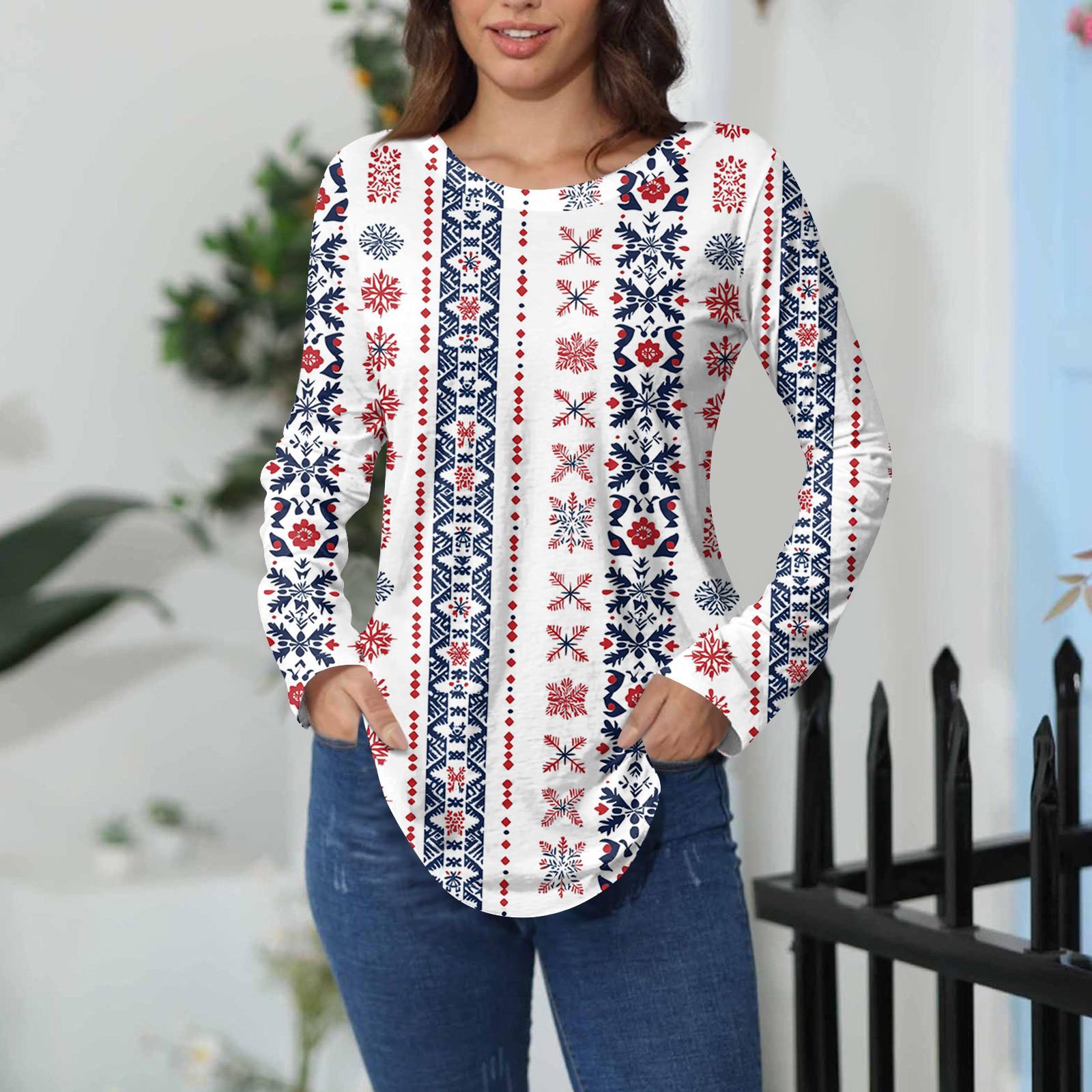 

Футболки женские осенние повседневные рубашки с длинным рукавом толстовка винтажный графический принт топ пуловер ко Дню святого Валентина S белый