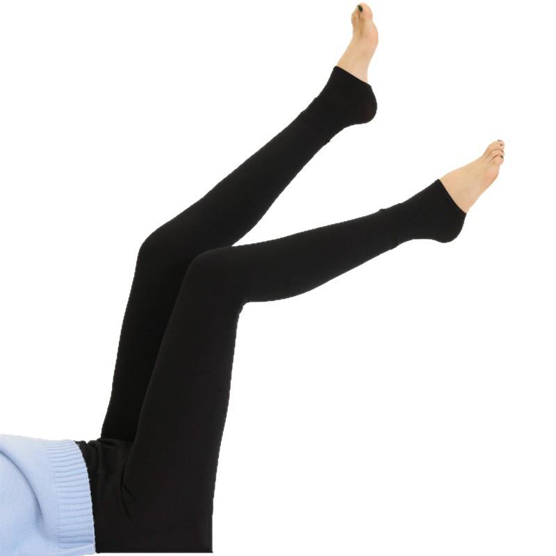 Extra Large Fleece-Lined Velvet Leggings - Step-On, One-Piece, Warm Autumn/Winter Wear