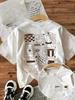 Aesthetic Coffee Graphic Tshirt Korean Style Minimalist Tee Cute Handdrawn Coffee Print Top Casual Fashionable Streetwear 2026