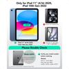 2 Pack Screen Protector for iPad 11th 10th Generation A16 11 10.9 Inch 2025 2025 9H Tempered Glass Film with UltraFit Tray Appl