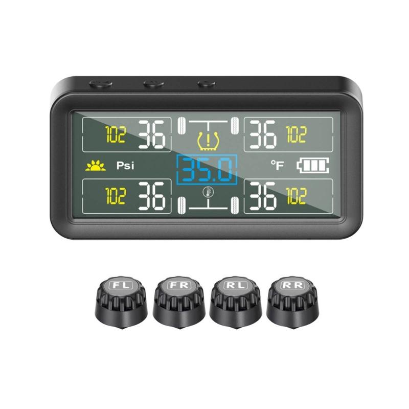

Tire Pressure Detection System For Vehicles 4 Wheel Monitoring Lightweight Energy Saving ABS+PC Alarm Function 1