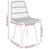 VidaXL Ensemble à manger de jardin 5 pcs Noir Résine tressée, ensemble de patio, ensemble bistro de jardin, ensemble de 3157883