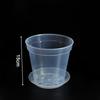 3pcs Home Garden Round Planter Pot Orchid Nursery Container Planter Container Transparent Orchid Container Round Starting Pot