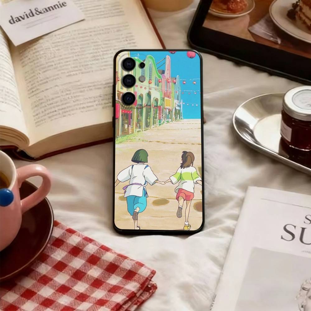 Spirited Away Phone Case For Samsung S25,S24,S21,S22,S23,S30,Ultra,S20,Plus,Fe,Soft Black Cover