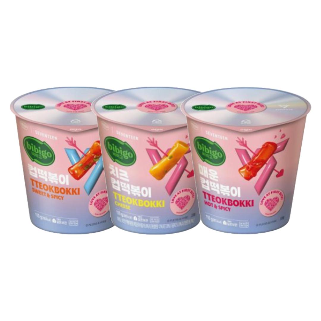 

Bibigo Cup Tteokpokki/ Острые жареные рисовые лепешки (Оригинальный, Острый, Сырный) Original+Cheese+Spicy