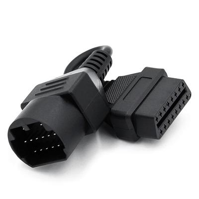 Obd2 Diagnostic Scanner Adapter Cable, 17-Pin To 16-Pin, Suitable For Mazda Vehicles
